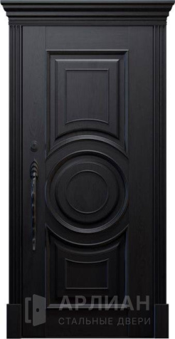 Фото «Дверь для частного дома с покрытием под мореный дуб №529»