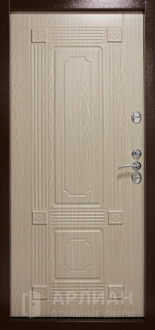 Фото №2 «Дверь с порошковым напылением коричневого цвета и шумоизоляцией №14»